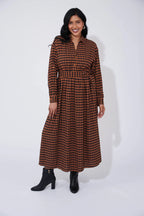 Casablanca Dress - Kohl/Dune