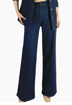 Straight Leg Denim Jeans - Indigo