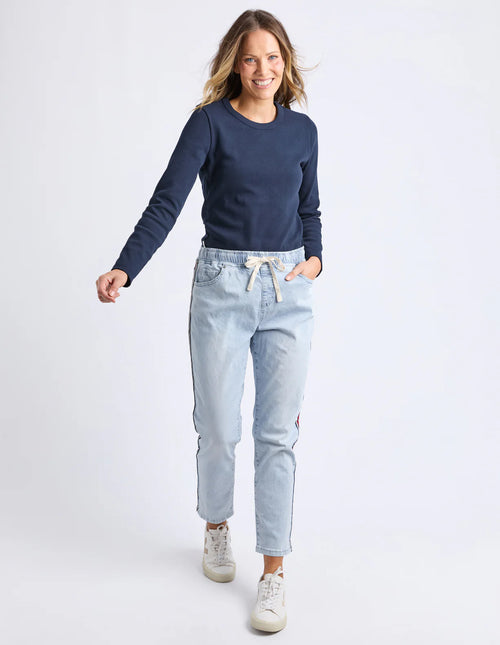 Juliette Taped Jogger - Pale Blue