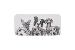 Peeking Pups Rectangle Platter