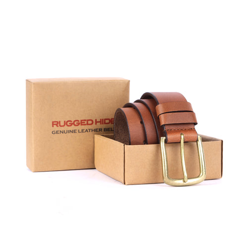 Leather Belt - Tan (Medium)
