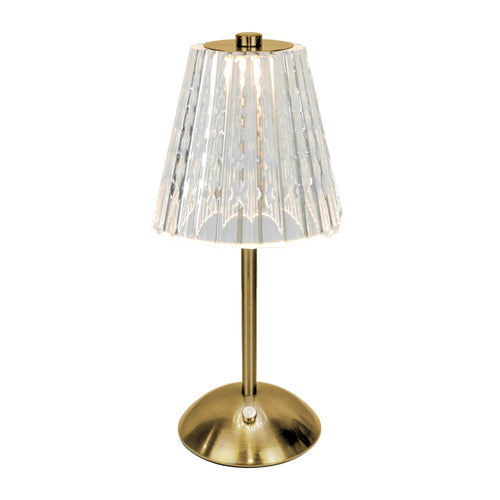 Led Table Lamp Clear/Gold