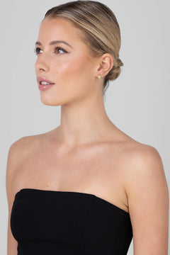 Marsha Silver Huggie