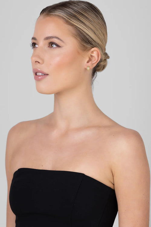 Marsha Silver Huggie