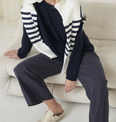 Jude Linen Pants - Navy