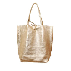 The Glimmer Large Tote - Gold