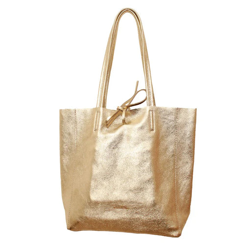 The Glimmer Medium Tote - Gold