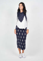 Maxi Whitney Tube Skirt - Navy Diamond