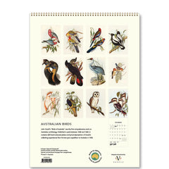 Vevoke Wall Calendar - Australian Birds