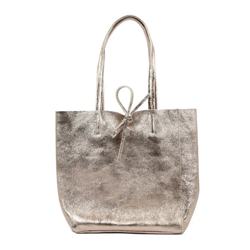 The Glimmer Medium Tote - Champagne
