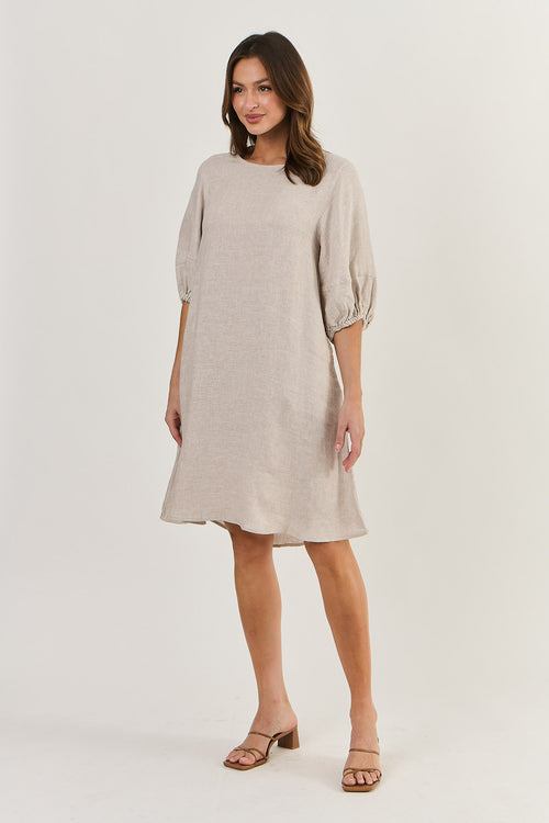 Linen Dress - Dune