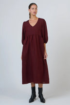 Linen Dress - Redwood