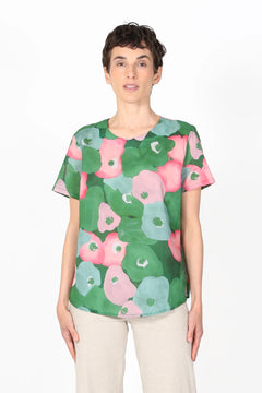 Zahara Top - Green Floral