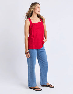 Lourdes Top - Crimson