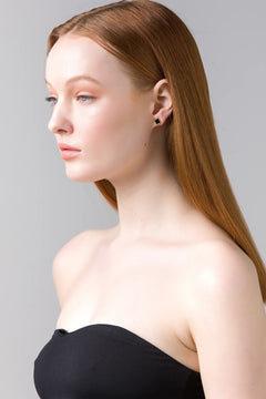 Reign Jet Earrings - Gold