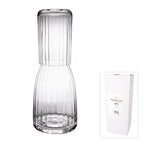 Spade Ribbed Carafe With Glass Set