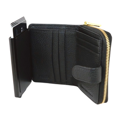 Belle Leather Wallet - Black