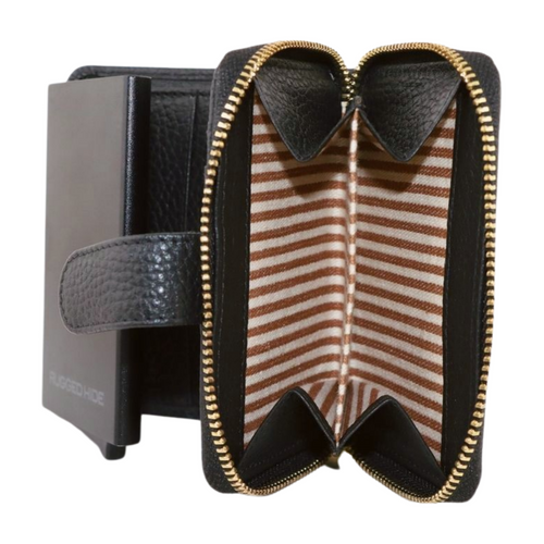 Belle Leather Wallet - Black