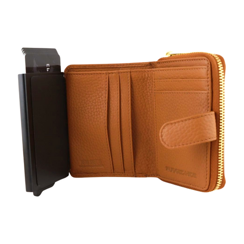 Belle Leather Wallet - Tan