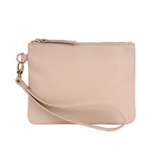 Carlota Leather Pouch - Beige
