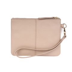 Carlota Leather Pouch - Beige