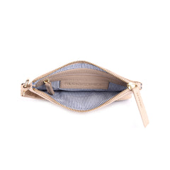 Carlota Leather Pouch - Beige