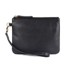 Carlota Leather Pouch - Black