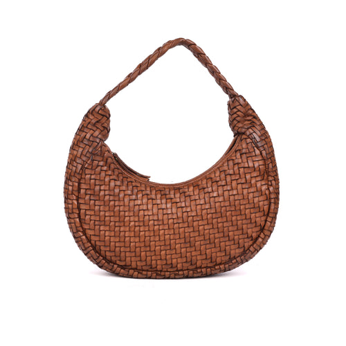 Windsor Woven Handbag - Oak