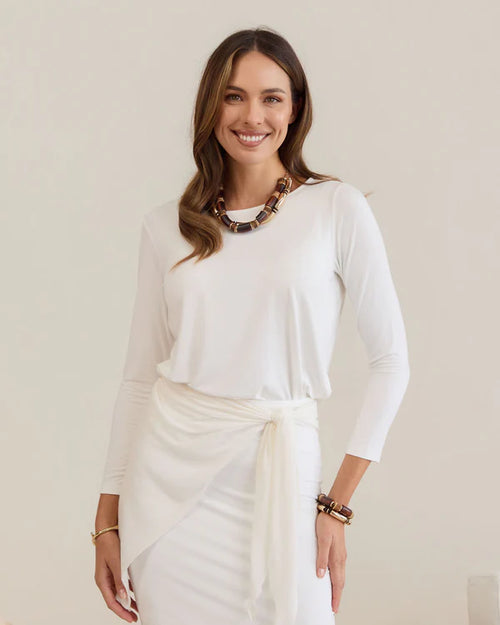 Sassoon Cashmere&Bamboo Scarf - Cream