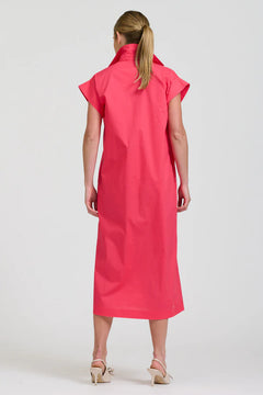 The Fifi Shirt Dress - Berry Crush
