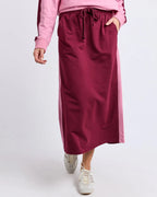 Sloane Fleece Skirt - Plum