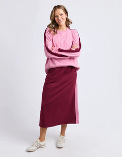 Sloane Fleece Skirt - Plum