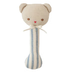 Ted Stick Rattle - Chambray Stripe