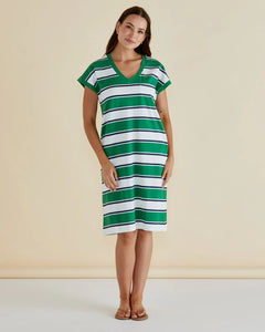 Zena V-Neck Tee Dress