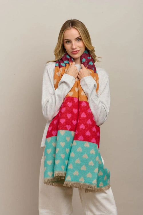 Green Sweet Heart Scarf