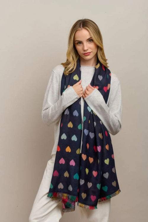 Navy Romance Scarf