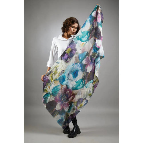 Tina Print Scarf - Modal/Silk