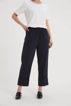 Deep Cuff Pant - Navy