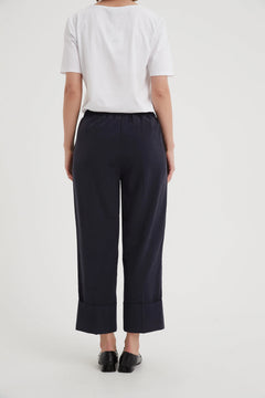 Deep Cuff Pant - Navy