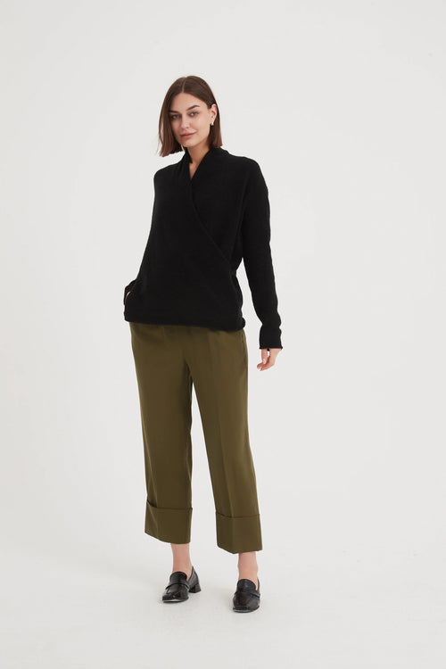 Deep Cuff Pant - Moss