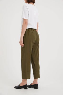 Deep Cuff Pant - Moss