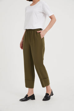 Deep Cuff Pant - Moss