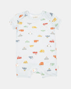 Short Sleeve Onesie - Working Wheels