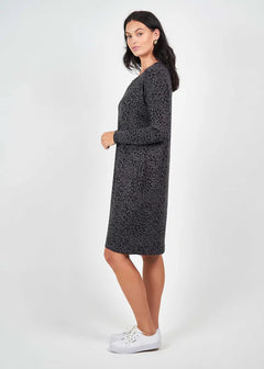 Turner Dress - Steel Leopard