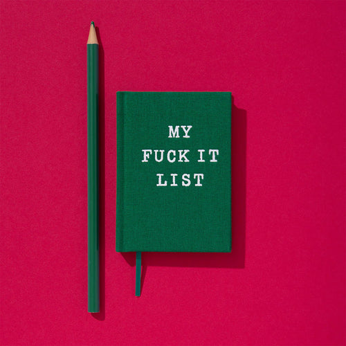 Hard Cover Tiny Notebook-My Fuck It List