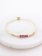 Vivien Bracelet - Berry / Gold