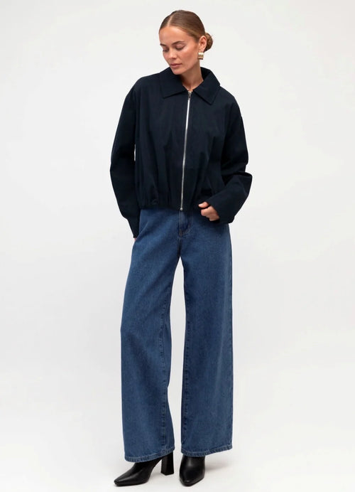 Daily Bomber Jacket -Navy