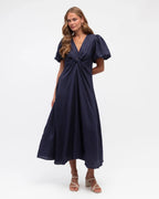 Linen Maxi - Navy