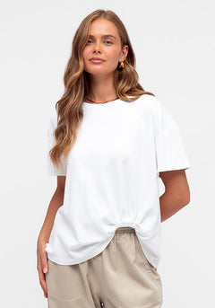 Easy Tuck Tee - White