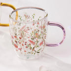 Wildflowers Glass Mug - Blush